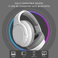 Casque de jeu sans fil pliable LDON839 BT 5.3 haute performance avec haut-parleur 50 mm, charge rapide 2H, léger, pour PC et mobile, en cuir et métal