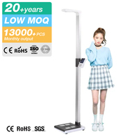 Machine de mesure de la hauteur de l'hôpital 200Kg adulte Composition corporelle Échelle de poids de taille humaine Balance de pesée moderne numérique