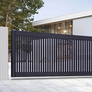 Otomatik Ticari Depo Dairesi Geri Çekilebilir Sürgülü Kapı Alüminyum Alaşımlı Yapı Dış Mekan İçin Uzaktan Kumanda - Product Image 6