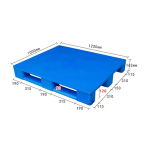 1200*1000*162mm một mặt Euro Pallet HDPE Vật liệu 4 chiều nhập nhựa tái chế để tái chế và lưu trữ - Product Image 1