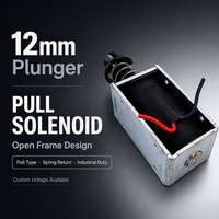 Actuador electromagnético de empuje y tracción de marco abierto 1253 personalizable 12V 24V CC/CA 110V 220V