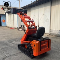 Mini-chargeuse sur chenilles conforme aux normes CE EPA, moteur diesel Kubota, pompe hydraulique, chargeur frontal, équipement de terrassement