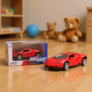 Mi Casita Diecast Lamborghini 1:32 Pull Back Car With Sound Light Alloy Plastic Toy For Kids 5-7 Years - Product Image 2