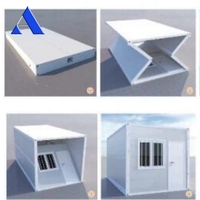 Conteneur de stockage pliable et repliable de 20 pieds (6 m) à structure plate pour bureau, bâtiment, magasin, panneau sandwich