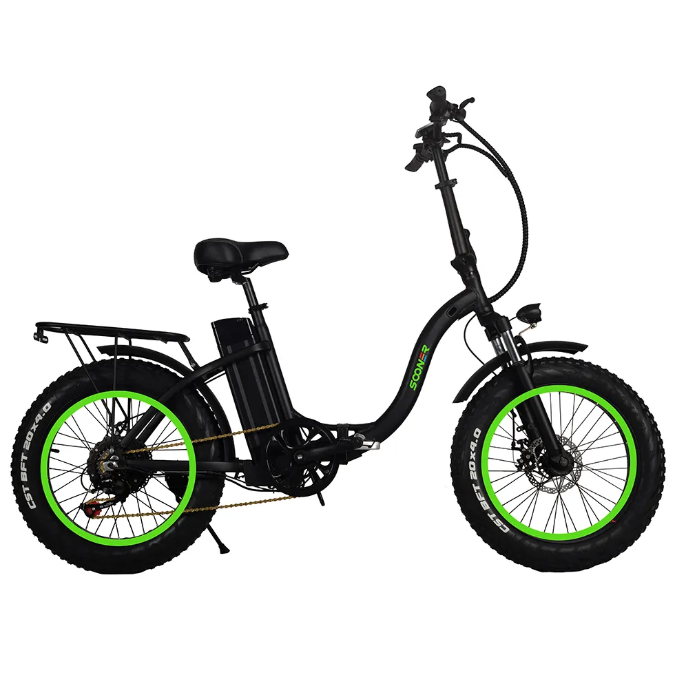 Ciclo elettrico OEM di migliore qualità 20 ''fat tire pieghevole ebike 350W 500W 750W 10ah 15ah 20ah bici elettrica economica