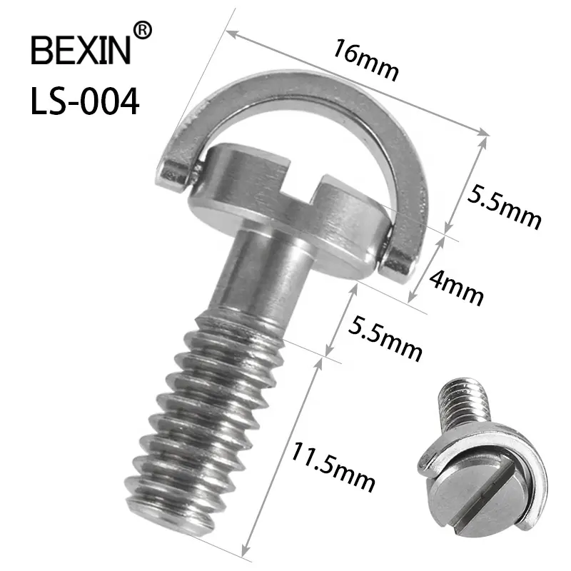 Factory Price Customize High qualität Stainless Steel D Shaft Ring lange 1/4 kamera stativ schraube versteckte kamera montieren schrauben muttern