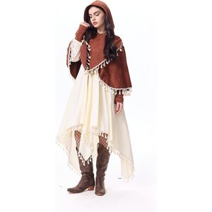 Stadget Renaissance Costume Women Medieval Asymmetrical Dress Cosplay Ren Faire Warrior Witcher Outfit - Product Image 4