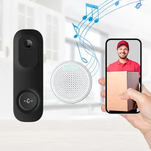 PIR Alexa Google Assistant Doorbell Detektor Gerakan Natal Panas untuk Bel Pintu Video Tunarungu dan Buta