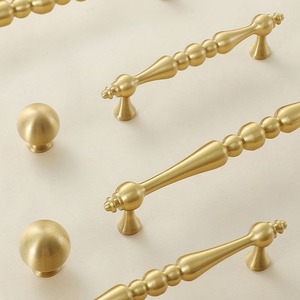 Solid Brass Cabinet Handle & Drawer Handle Unique Modern Design Kitchen Cupboard Door Pull Furniture T-Bar Hardware <b>for</b> <b>Dresser</b> - Product Image 5