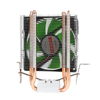 Refroidisseur CPU 90 mm avec 2 caloducs en cuivre, ventilateur de refroidissement CPU pour processeur PC Intel LGA1700 1155 AMD AM5 Ryzen5
