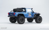 CROSSRC EMO X 4WD RC Rock Crawler à l'échelle 1/8 avec essieux portiques Rhino, boîte de vitesses à 2 rapports, blocage de différentiel, camion professionnel RTR pour hobby