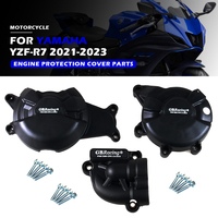 Grande protection de moteur pour motos MT07, compatible avec Yamaha R7 FZ-07 MT-07 XSR700 (arrière)