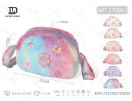 Borsa a tracolla in peluche a forma di orsetto, morbida, con chiusura a cerniera, per uso quotidiano, tutte le stagioni - Product Image 1