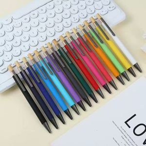 Hot Hotel tombol bambu Push ditarik Laser, pena bola nyaman hadiah <span class=keywords><strong>Promo</strong></span> kustom - Product Image 2