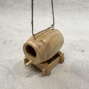 Vogel Huizen Voor Buiten Opknoping Om Houten Beschermende Nestkast Natuurlijk Diy Vogelhuisje Voor Kinderen Te Schilderen - Product Image 3