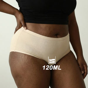 Hygieia Culottes menstruelles super absorbantes 120 ml pour flux abondant, sous-vêtements menstruels imperméables pour la nuit, culottes en coton grande taille - Product Image 1