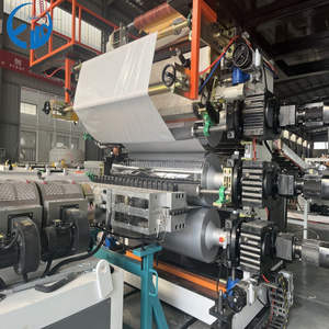 เครื่องผ<span class=keywords><strong>ล</strong></span>ิตแผ่น<span class=keywords><strong>โฟม</strong></span>พีวีซีเทียมแผ่นหินอ่อน UV สำหรับตกแต่งภายในอาคาร - Product Image 3