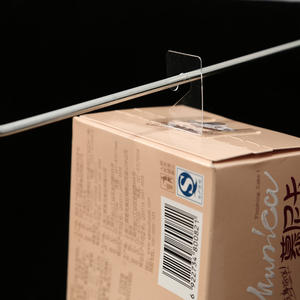 แถบพับได้แบบมีกาวในตัวตะขอแขวนทำจากพลาสติกมีช่องใส่แท็บแบบตั้งโชว์สำหรับร้านค้าปลีก - Product Image 3