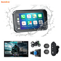 Layar CarPlay Motor Bestsonic dengan Android Auto 6.25'' Tahan Air GPS Navigasi CarPlay Dual 2K Dash Cam Dudukan Magnetik