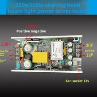 Nuevo controlador de luz de escenario 5R 7R, balasto SMPS, fuente de alimentación de modo conmutado, pieza de accionamiento de 200W 230W para luz de cabeza móvil Sharpy Beam