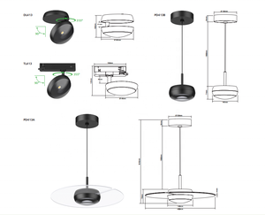 Lámpara de Techo LED Redonda Multidireccional Serie 413 - 90LM/W con Atenuación Triac y Ajuste de Temperatura de Color - Product Image 4