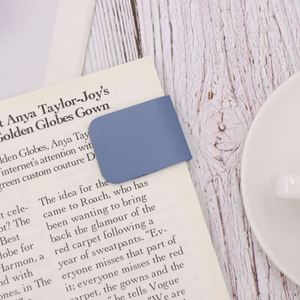 PU Leather Soft Magnetic <b>Bookmark</b> for Textbooks Durable Notebook Clip Magnet Multi-colored <b>Bookmark</b> Gift for Read Lovers - Product Image 1