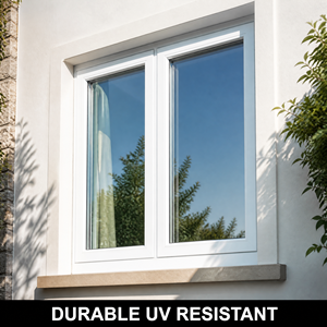 Fenêtre à battant moderne en <span class=keywords><strong>PVC</strong></span> sur mesure, <span class=keywords><strong>double</strong></span> <span class=keywords><strong>vitrage</strong></span>, à rupture de pont thermique, insonorisée, blanche, pour salle de bain, <span class=keywords><strong>prix</strong></span> usine fournisseur - Product Image 6