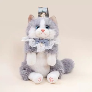 Mochila de Peluche Realista de Gato, Muñeco de Peluche Reconfortante, Regalo de Cumpleaños, Lindo Peluche de <span class=keywords><strong>Animal</strong></span> de Peluche - Product Image 4