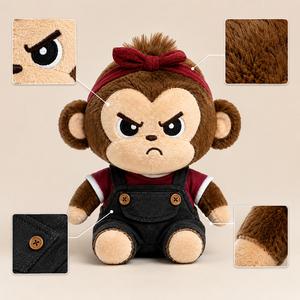 Peluche Gigante Personalizzato con Logo Scritto, Giocattolo Morbido a Forma di Gorilla, Peluche Personalizzato per Te - Product Image 3