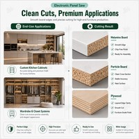 Scie à panneaux CNC entièrement automatique optimisée pour une solution de ligne de production de meubles complète