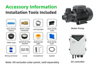 Pompe solaire hybride DC THE Hot, pompe solaire de surface à alimentation DC