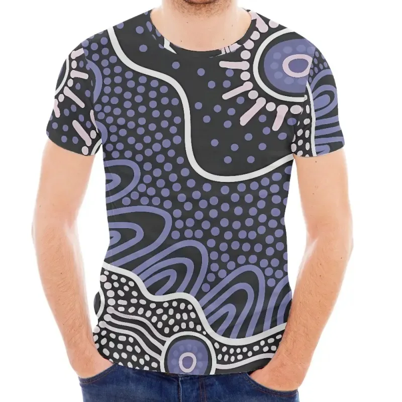 Top qualité nouveau style australien marque personnalisée créateur de mode T-shirt hommes mode ample impression T-shirt décontracté Sport T-shirt