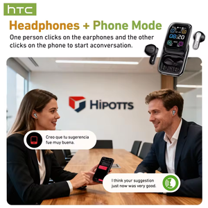 Auricolari Wireless HTC NE48 AI, Bluetooth 6.0, Display LCD, Traduzione in 165 Lingue, Cancellazione del Rumore, In-ear, Funzione Chiamata - Product Image 5