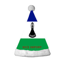 Meistverkaufte Kirgisistan-Flagge Weihnachtsmützen Komfortable Plüsch-Weihnachtsmützen für Erwachsene Neujahrs-Festliche Party-Kopfbedeckung