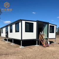 Maisons modulaires préfabriquées extensibles de 20 et 40 pieds, villas de luxe préconstruites en conteneurs maritimes portables pour la vie familiale