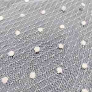 Tissu en maille nylon à pois floqués, maille à pois brillants, tissu à pois pour robes de mode féminine - Product Image 6