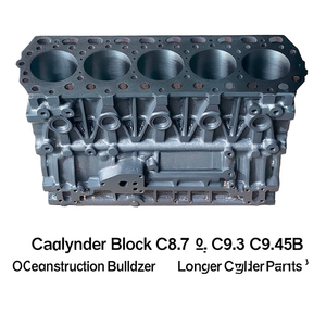บล็อกกระบอกสูบ C8.7 C9 C9.3 C9.45B เครื่องยนต์ดีเซลสำหรับรถตักดินแบบตีนตะขาบ อะไหล่หล่อขึ้นรูปขนาดใหญ่ - Product Image 1