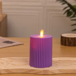 Bougie électronique LED transfrontalière à tête oscillante, effet cire, pour fête d'anniversaire, chambre secrète, maison - Product Image 2