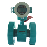 Débitmètre électromagnétique en acier inoxydable, précision +/-0,2% pour eau/eaux usées, raccord à bride, personnalisable OEM