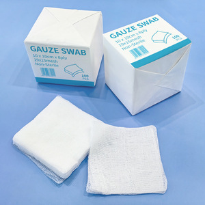 Compresses de gaze médicale transfrontalières, pansements jetables, bandages, compresses de gaze chirurgicale, 100 compresses/paquet - Product Image 4