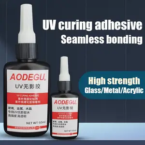 Manufacturers Customize Shadowless Glue To Stick Glass Metal Plastic Acrylic UV-curable Transparent And Traceless UV Glue