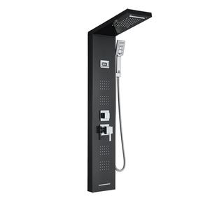 Système de douche à panneau de pluie, colonnes de salle de bain, jets de spa en cascade, panneau mural de douche intelligent, panneau de douche en acier inoxydable 304 - Product Image 1