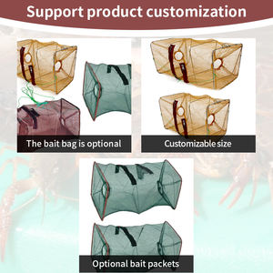 Piège à homard pliable Datao, portable et efficace, filet de pêche à ressort sans nœuds en polyéthylène - Product Image 2