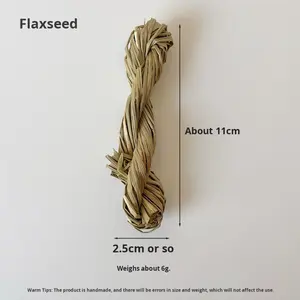 Doğal su dokuma çim topu yüzük çiğnemek oyuncaklar için küçük evcil hamster kobay sıkıntı kabartma diş taşlama el yapımı çim - Product Image 6