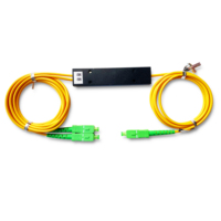 Acoplador de Fibra Óptica FBT 1*2 1*3 1*4 1*6 1*8 1*16 Tipo Caja ABS Conectores SC APC Acoplador FBT para CATV con Relación de Potencia Igual