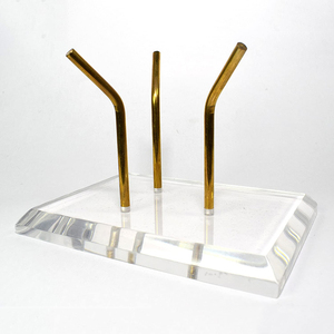 Đá Triển Lãm Hiển Thị Hiển Thị 3 Pegs Rõ Ràng <span class=keywords><strong>Acrylic</strong></span> Khoáng Hiển Thị Hóa Thạch Đứng Khoáng Showcase - Product Image 4