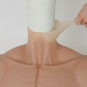 Silicone Artificielle Simulation Pectoralis Cosplay Muscle Costume <span class=keywords><strong>Faux</strong></span> <span class=keywords><strong>Ventre</strong></span> Muscle Hommes Poitrine Crossdresser Macho Réaliste - Product Image 3