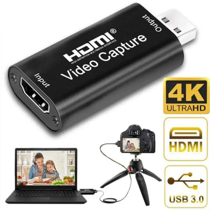 Video Capture Card 4k Hd Usb 1080p Recording Video Game Capture equipment Recorder For Live Streaming capturadora de video hdmi