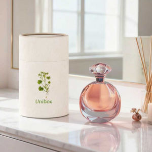 Oje yağ kozmetik kutuları için özel çevre dostu kullanımlık karton silindir tüpler üretici Kraft parfüm şişesi kağıt - Product Image 3