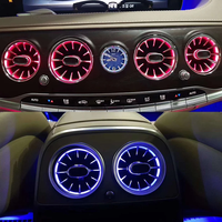 Lumière d'ambiance LED 7/64 couleurs 12V pour grille d'aération de climatisation Mercedes-Benz Classe S W222 S400 S450 S320 S350 avec haut-parleur rotatif 3D